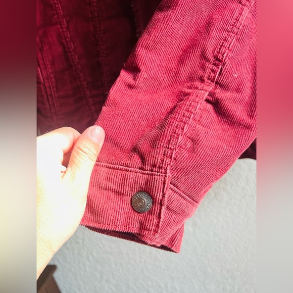 Levi's Mens Type III Sherpa Trucker Jacket Decadent Chocolate Corduroy Med - Picture 5 of 9